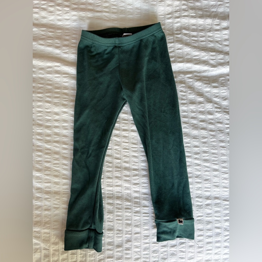 3T Little and Lively Emerald Green Leggings